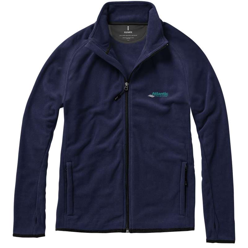 Giacca in microfleece con zip intera da uomo - cod. P39482