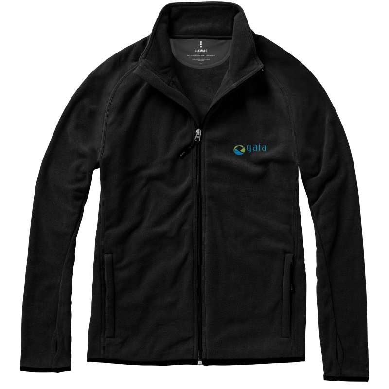 Giacca in microfleece con zip intera da uomo - cod. P39482