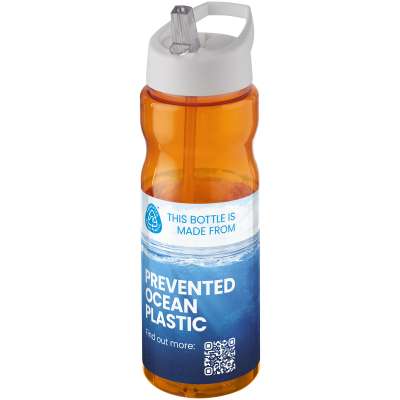 Borraccia sportiva H2O Active® Eco Base da 650 ml con coperchio con beccuccio - cod. P210099