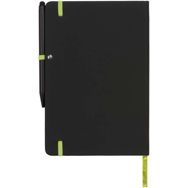 Blocco note con bordi colorati e 96 fogli a righe color crema - cod. P210210