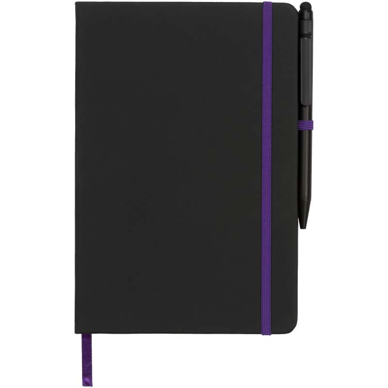 Blocco note con bordi colorati e 96 fogli a righe color crema - cod. P210210