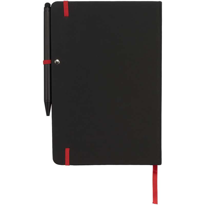 Blocco note con bordi colorati e 96 fogli a righe color crema - cod. P210210
