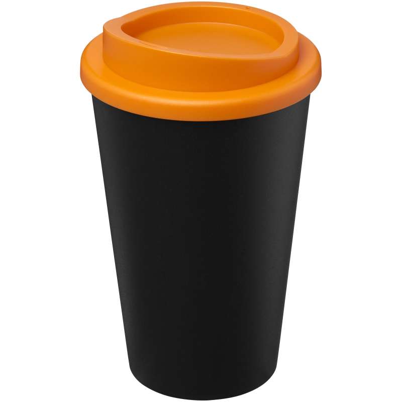 Bicchiere termico con logo da 350 ml in plastica riciclata - cod. P210422