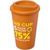 Bicchiere termico con logo da 350 ml in plastica riciclata - cod. P210422