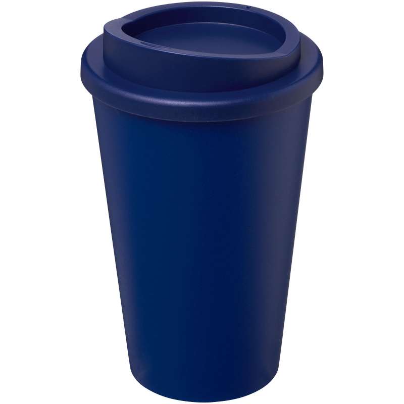 Bicchiere termico con logo da 350 ml in plastica riciclata - cod. P210422