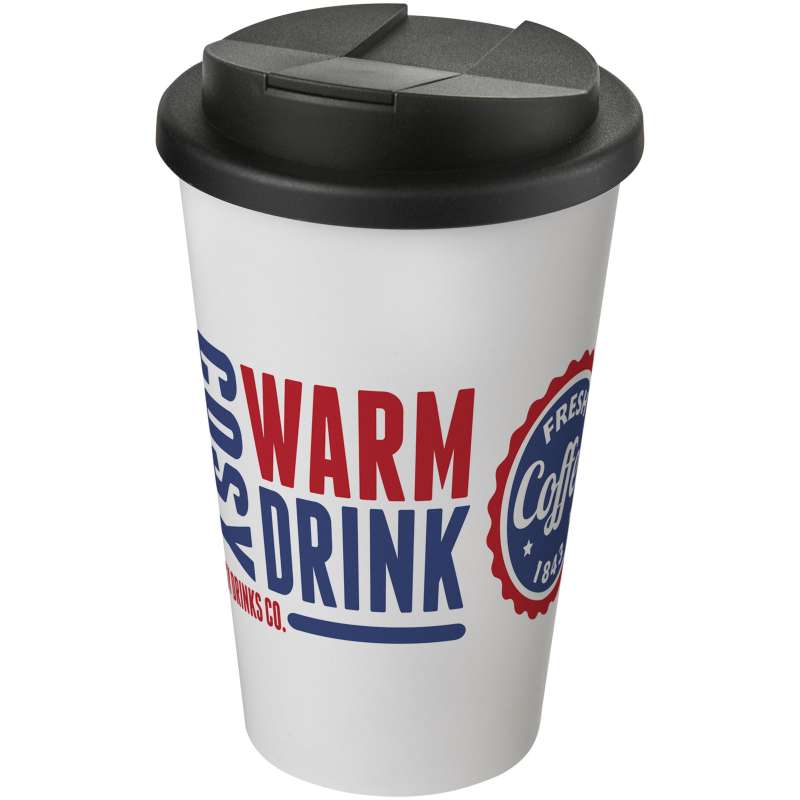 Bicchiere termico promozionale da 350 ml con coperchio ermetico - cod. P210695