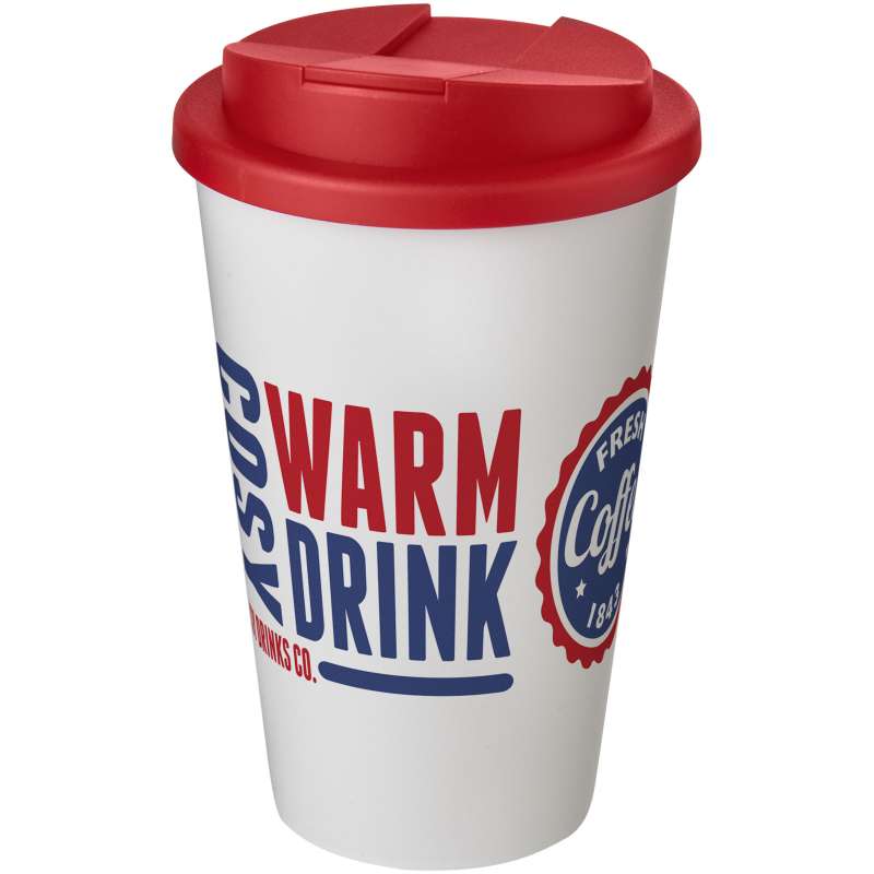 Bicchiere termico promozionale da 350 ml con coperchio ermetico - cod. P210695