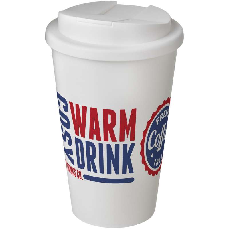 Bicchiere termico promozionale da 350 ml con coperchio ermetico - cod. P210695