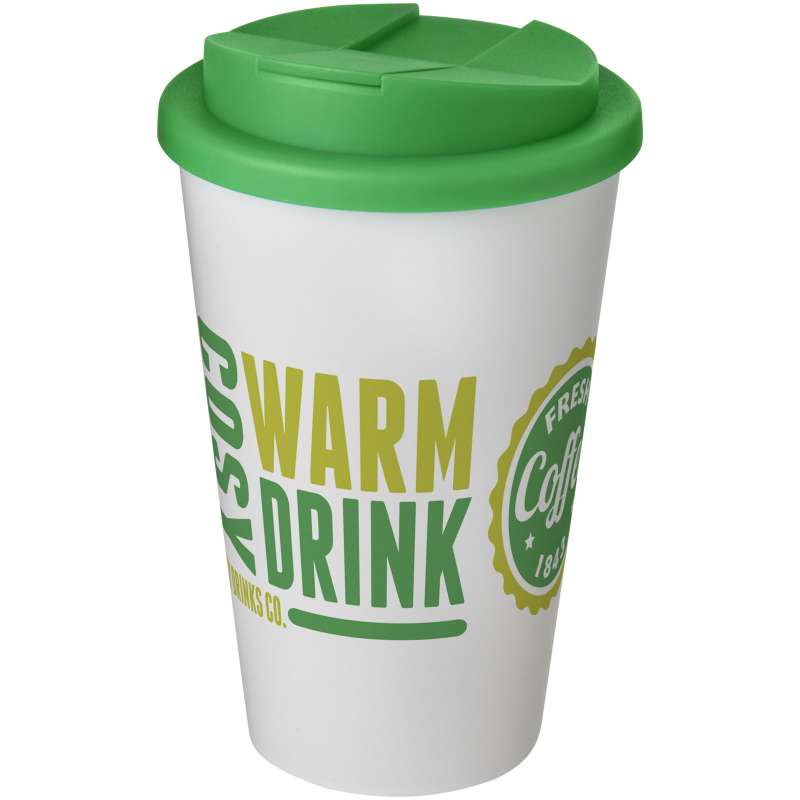 Bicchiere termico promozionale da 350 ml con coperchio ermetico - cod. P210695
