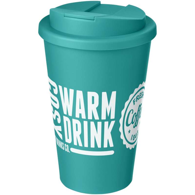 Bicchiere termico promozionale da 350 ml con coperchio ermetico - cod. P210695