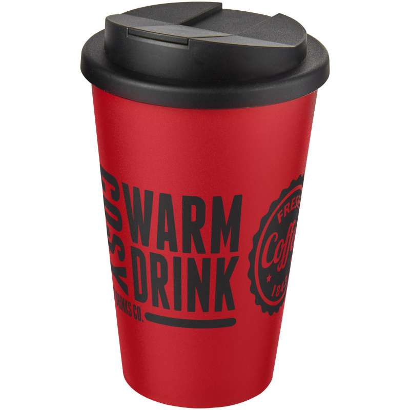 Bicchiere termico promozionale da 350 ml con coperchio ermetico - cod. P210695