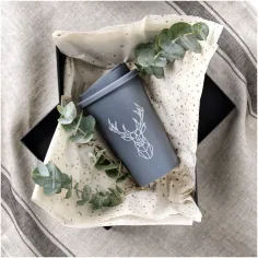 Bicchiere termico promozionale da 350 ml con coperchio ermetico - cod. P210695