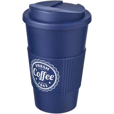 Tazza termica Americano® da 350 ml con impugnatura e coperchio ermetico - cod. P210696