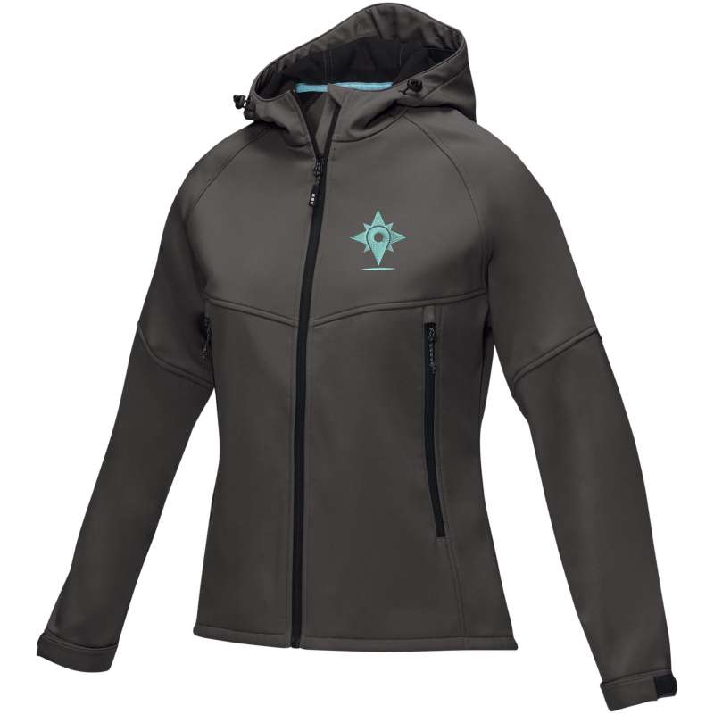 Giacca per trekking da donna in softshell riciclato - cod. P37505