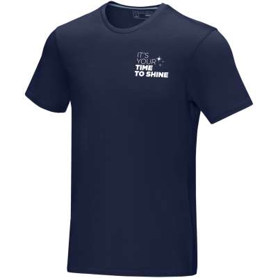 T-shirt Azurite a manica corta da uomo in tessuto organico - cod. P37506