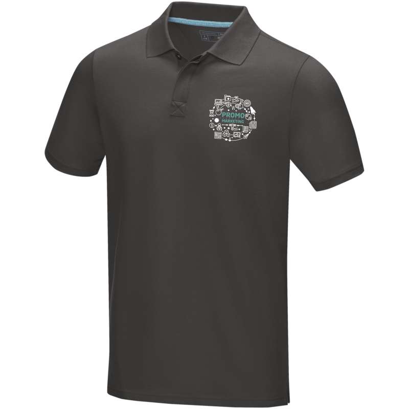 Polo Graphite a manica corta da uomo da personalizzare - cod. P37508