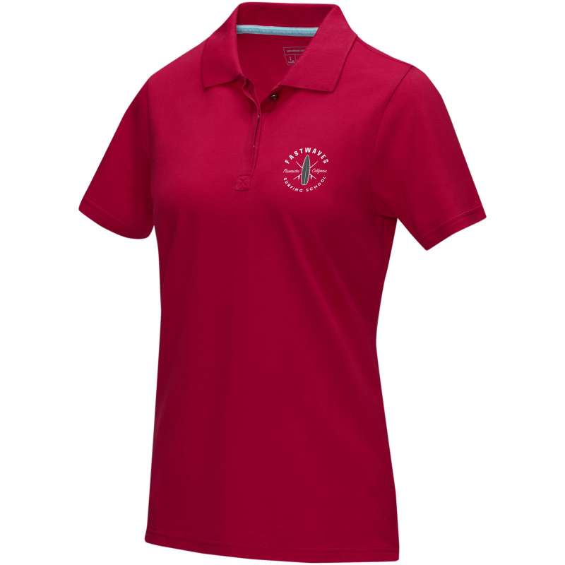 Polo Graphite a manica corta da donna da personalizzare - cod. P37509