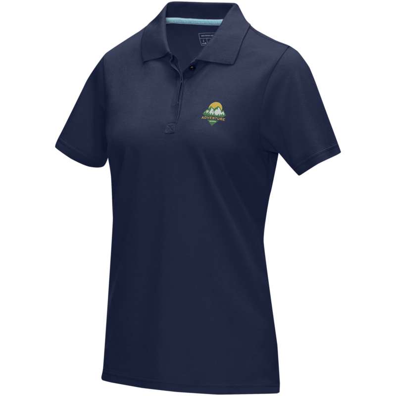 Polo Graphite a manica corta da donna da personalizzare - cod. P37509