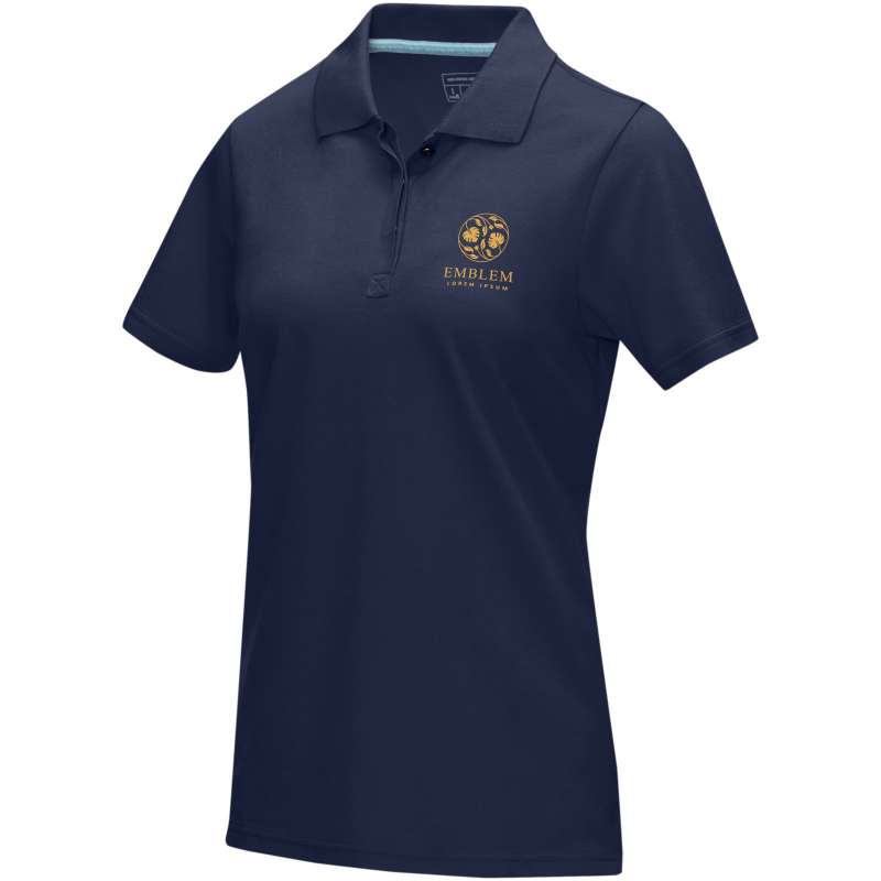 Polo Graphite a manica corta da donna da personalizzare - cod. P37509