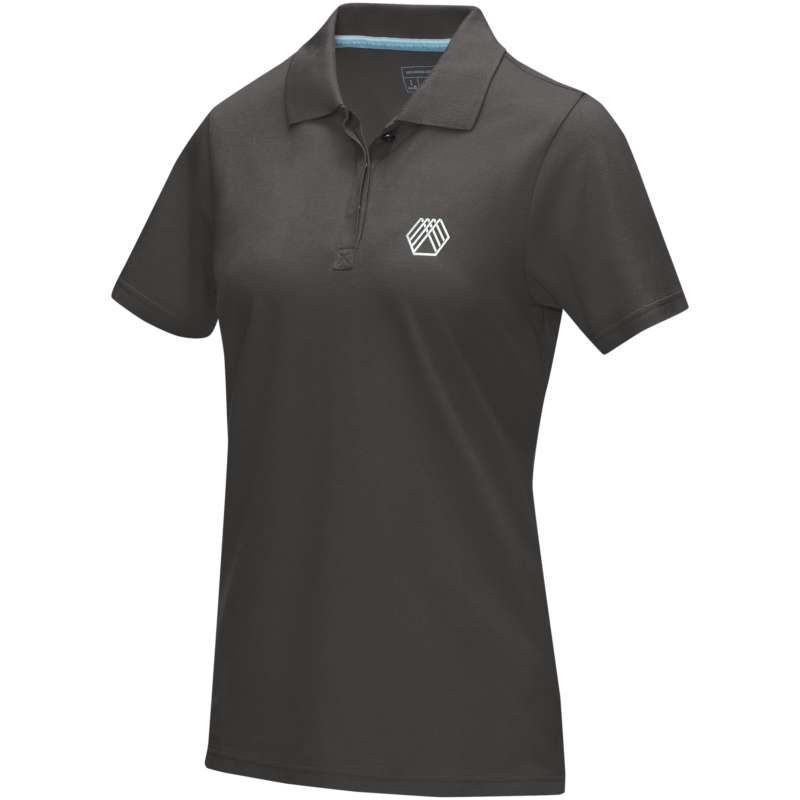 Polo Graphite a manica corta da donna da personalizzare - cod. P37509