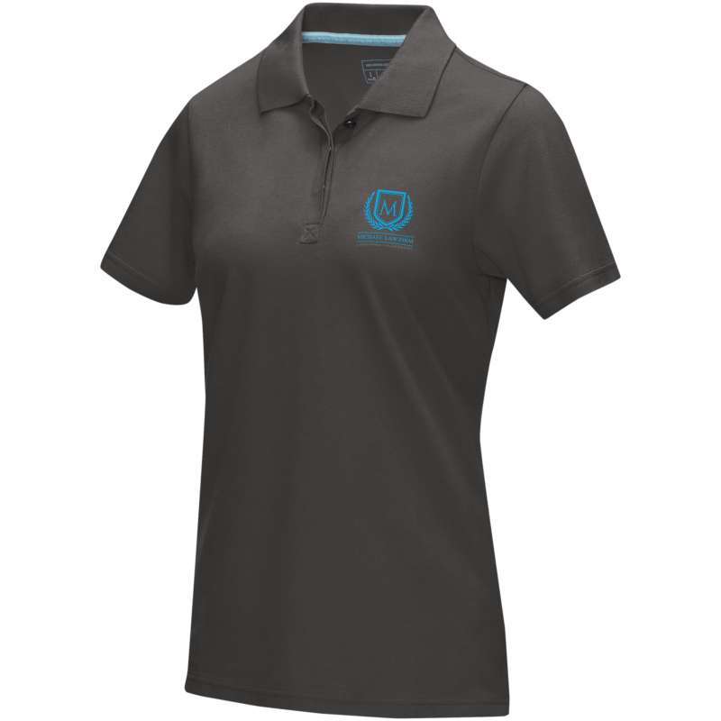 Polo Graphite a manica corta da donna da personalizzare - cod. P37509