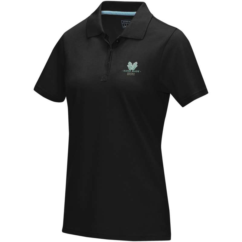 Polo Graphite a manica corta da donna da personalizzare - cod. P37509