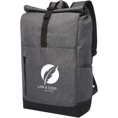 Zaino roll-up certificato GRS per portatile da 15,6" Hoss - 12L - cod. P120548
