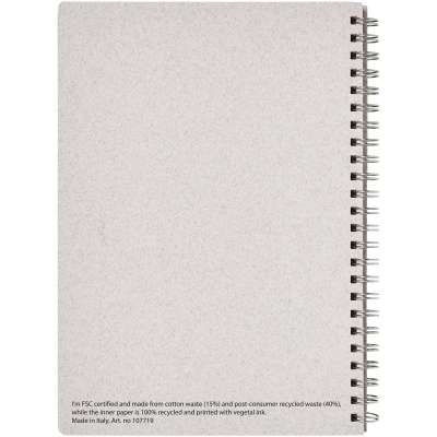 Quaderno formato A5 con rilegatura a spirale Bianco - cod. P107719