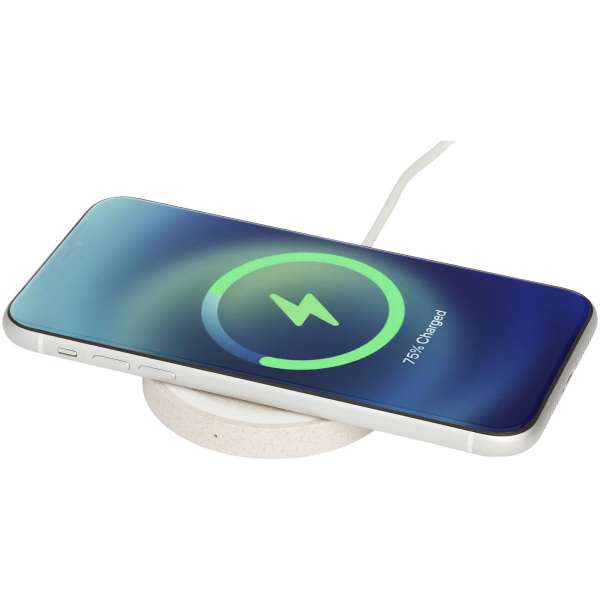 Caricabatterie wireless con scritte promozionali - cod. P124136