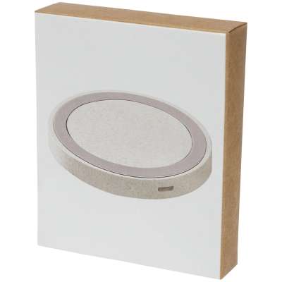 Caricabatterie wireless con scritte promozionali