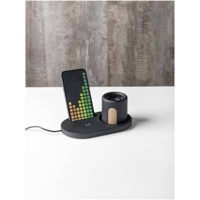 Organizer da scrivania Klip con stazione di ricarica da 5 W - cod. P124142