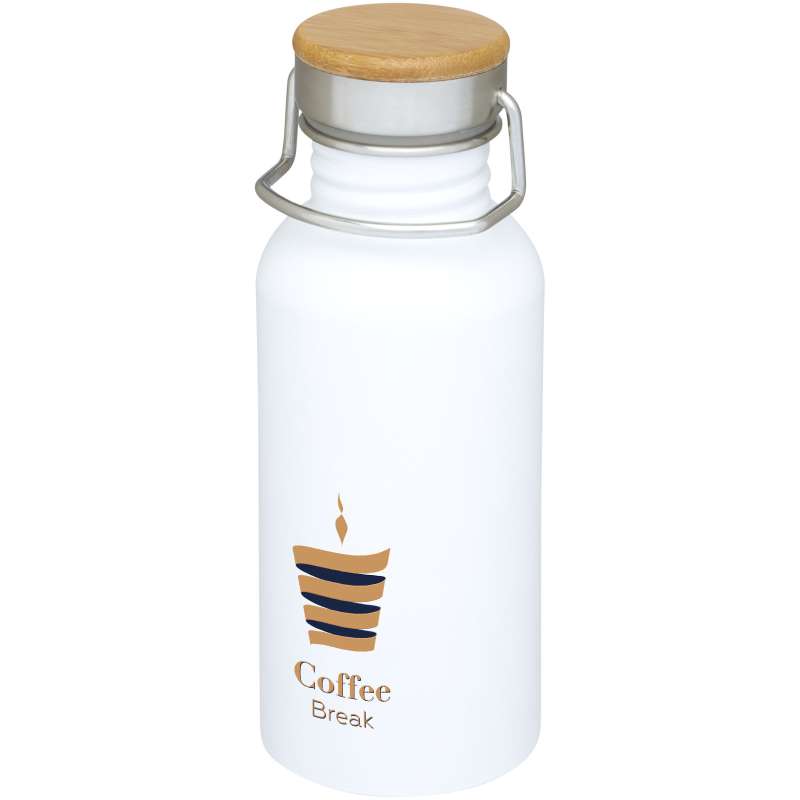 Borraccia sportiva in acciaio da 550 ml con stampa logo - cod. P100657