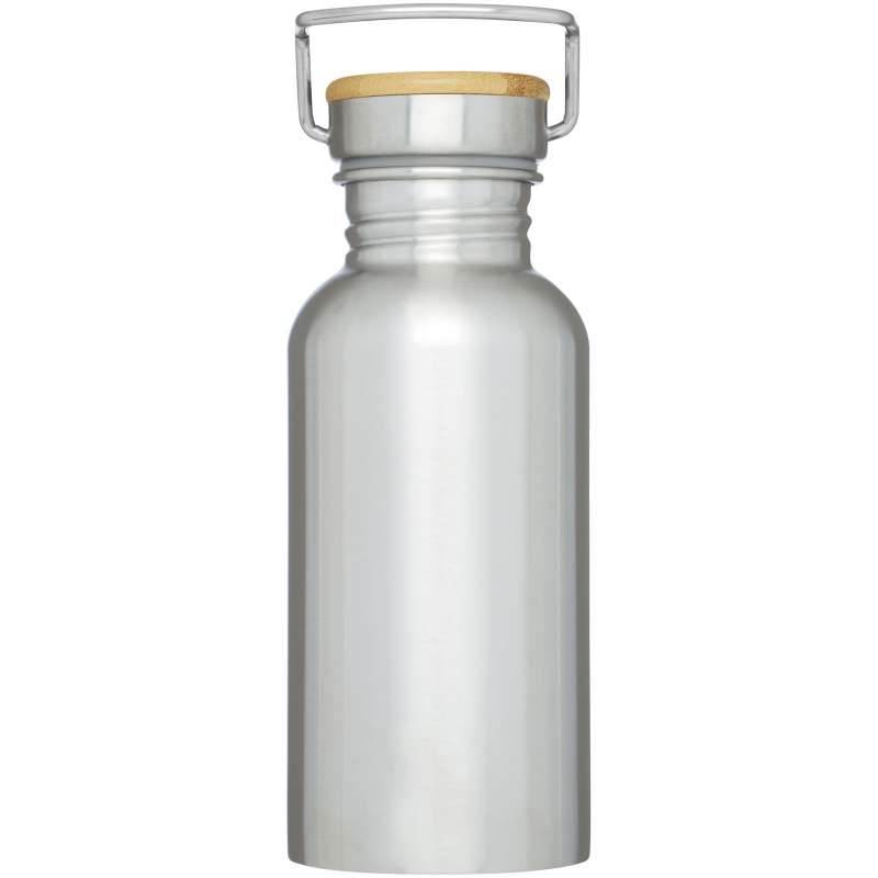 Borraccia sportiva in acciaio da 550 ml con stampa logo - cod. P100657