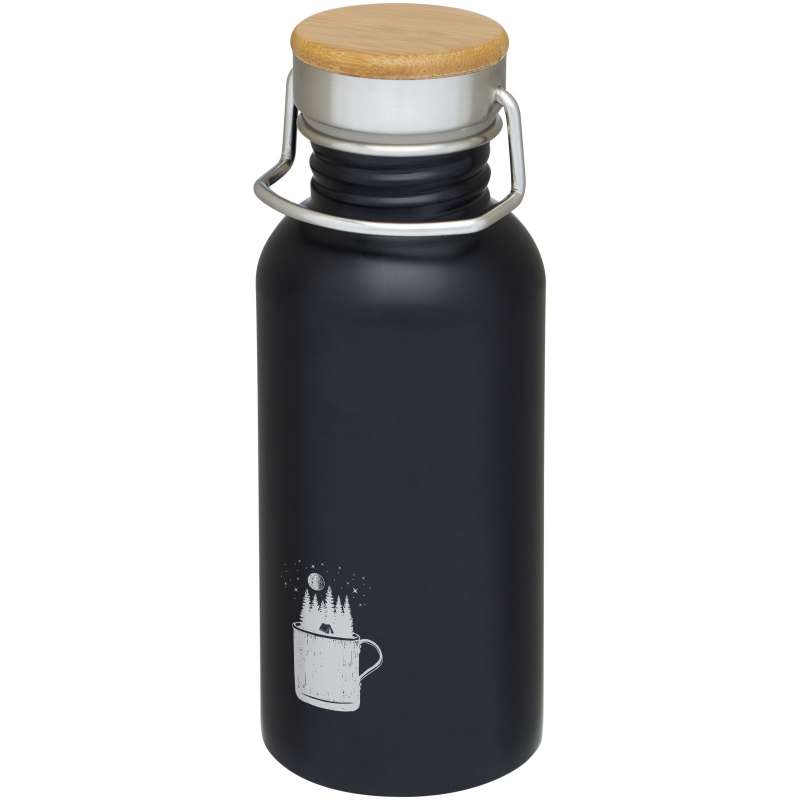 Borraccia sportiva in acciaio da 550 ml con stampa logo - cod. P100657