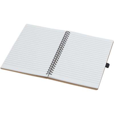 Quaderno Cobble formato A5 con rilegatura a spirale in cartone riciclato e carta di pietra - cod. P107732
