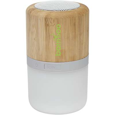 Speaker Bluetooth® in bambù Aurea con luce - cod. P124151