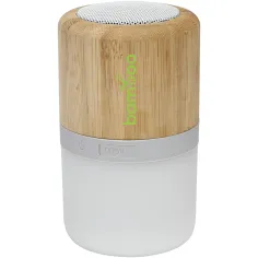 Speaker Bluetooth® in bambù con luce