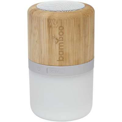 Speaker Bluetooth® in bambù Aurea con luce - cod. P124151