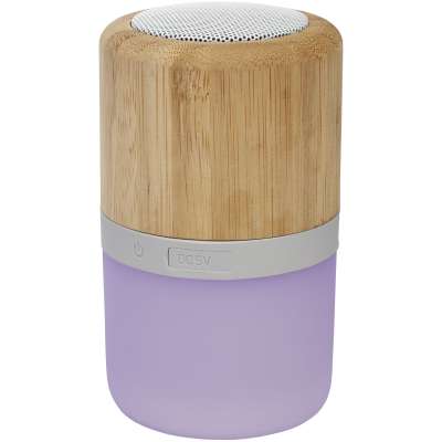 Speaker Bluetooth® in bambù Aurea con luce - cod. P124151