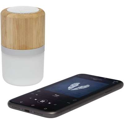 Speaker Bluetooth® in bambù Aurea con luce - cod. P124151