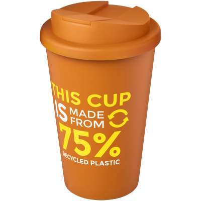 Tazza Americano® Eco da 350 ml in materiale riciclato e con coperchio ermetico - cod. P210425