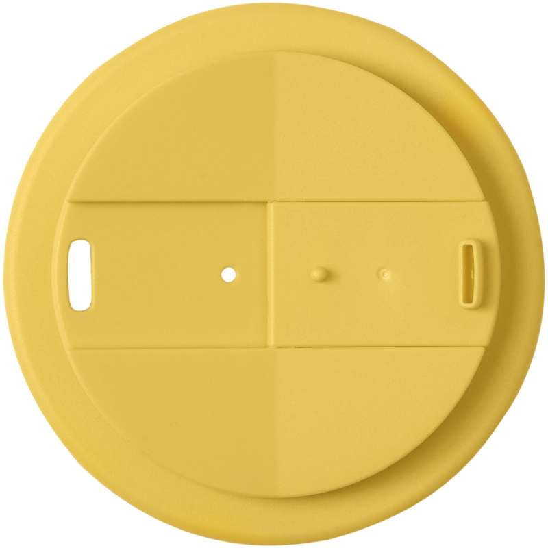 Bicchiere da 350 ml in materiale riciclato e con coperchio ermetico - cod. P210425