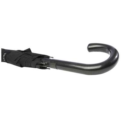 Ombrello da 23" con apertura automatica, finitura carbon look e impugnatura arcuata Fontana - cod. P109413