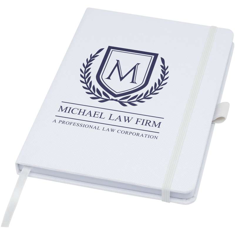 Blocco note A5 in carta riciclata con logo personalizzato - cod. P107763