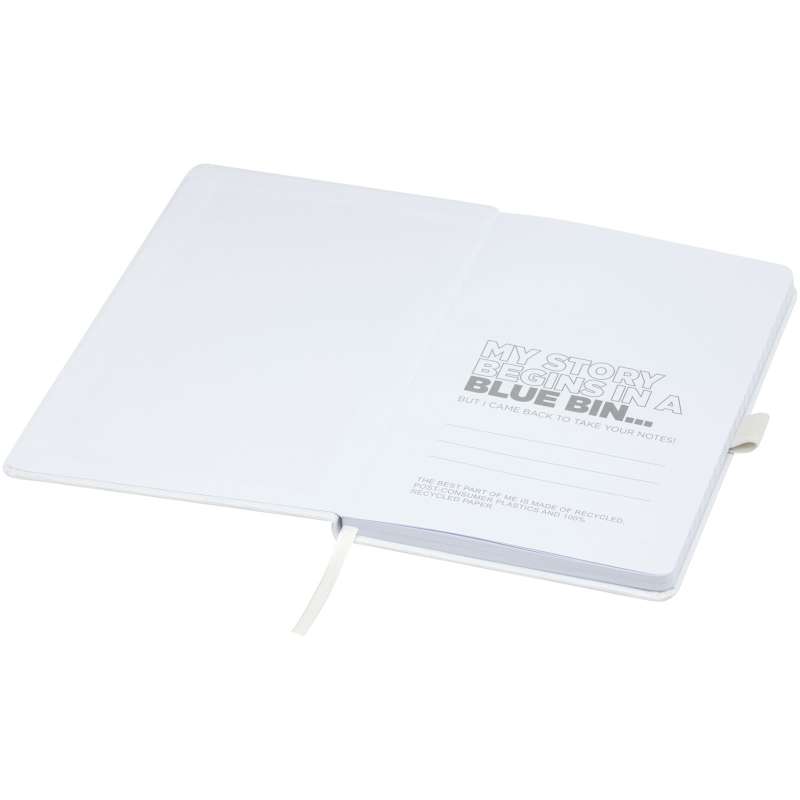 Blocco note A5 in carta riciclata con logo personalizzato - cod. P107763