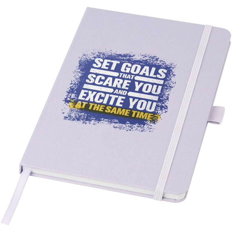 Blocco note A5 in carta riciclata con logo personalizzato - cod. P107763