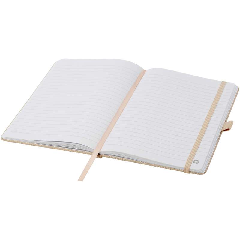 Blocco note A5 in carta riciclata con logo personalizzato - cod. P107763