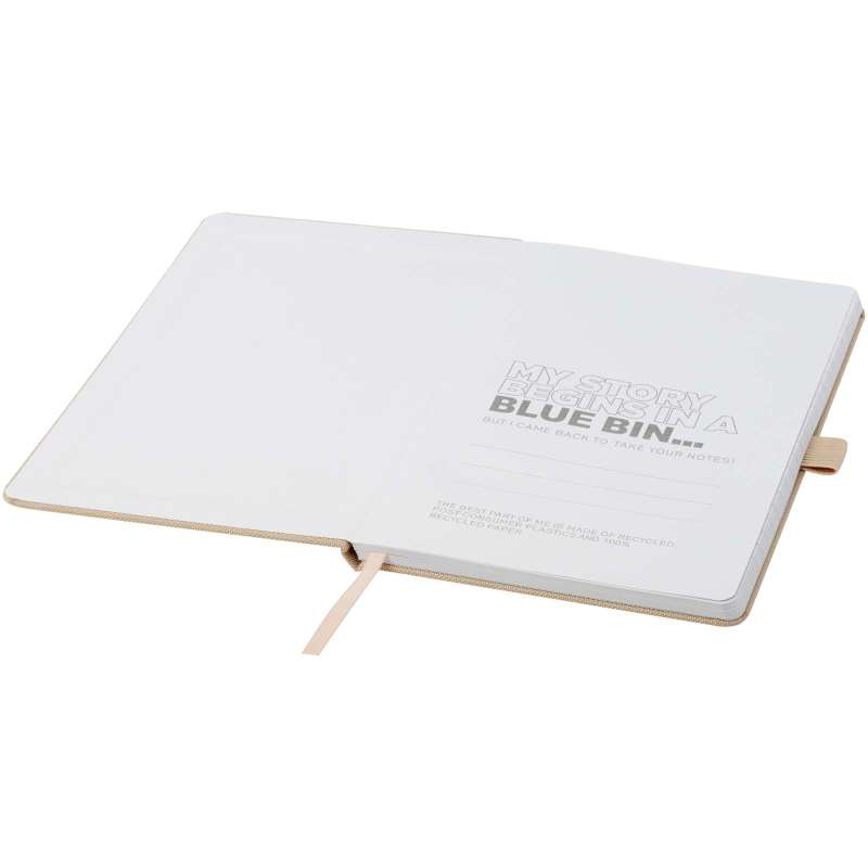 Blocco note A5 in carta riciclata con logo personalizzato - cod. P107763