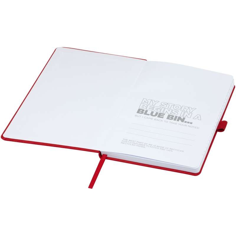 Blocco note A5 in carta riciclata con logo personalizzato - cod. P107763