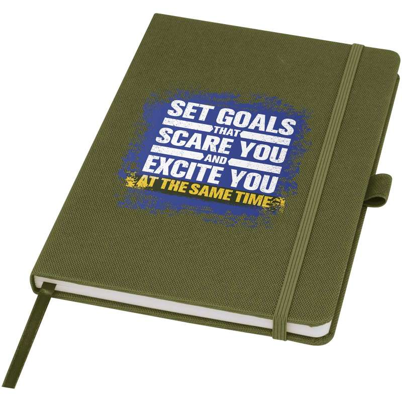 Blocco note A5 in carta riciclata con logo personalizzato - cod. P107763